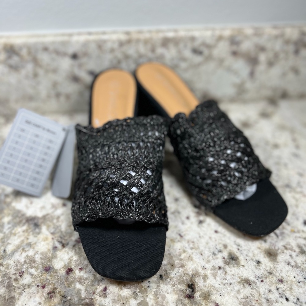 Samilor Chunky Block Heel Sandals Open Toe Basket… - image 1